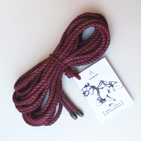 Red Shibari Bondage Rope with Tips